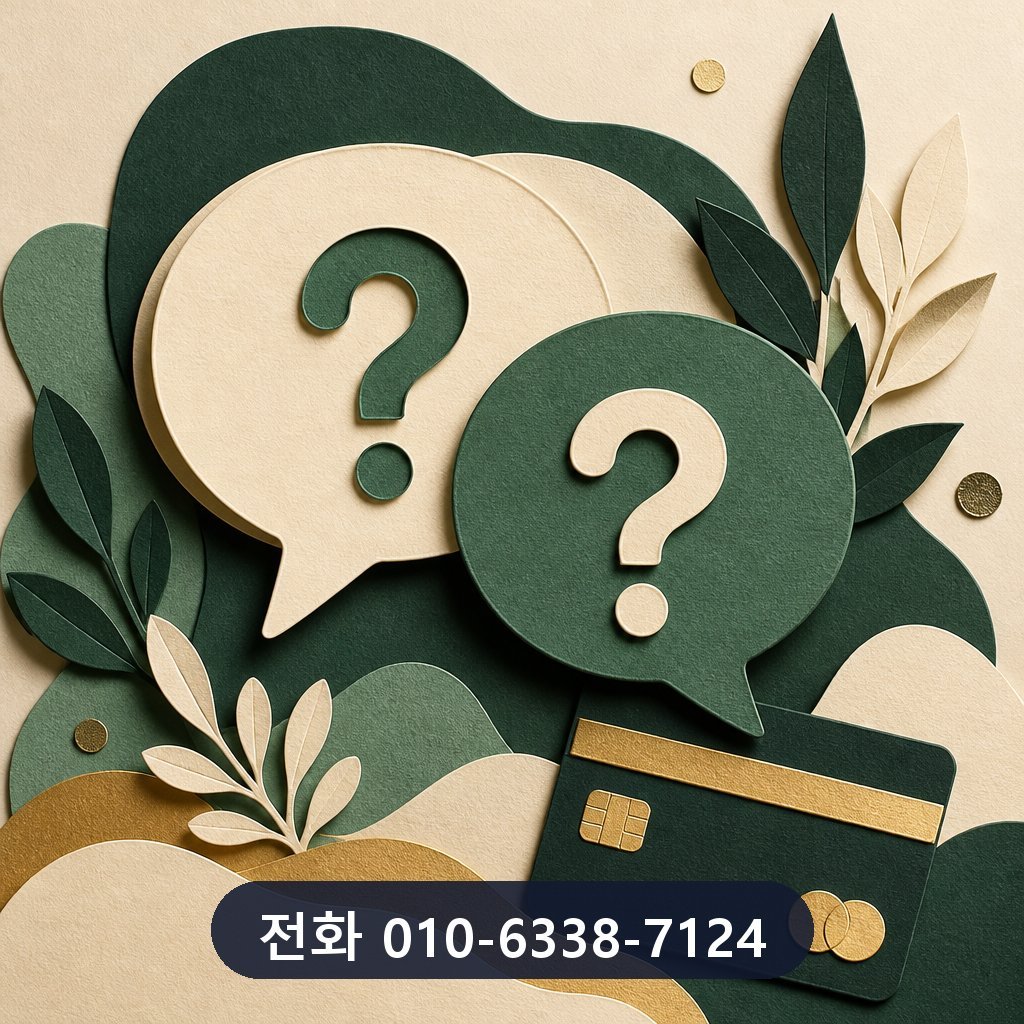 카드 현금화 업체 자주 묻는 질문 이미지