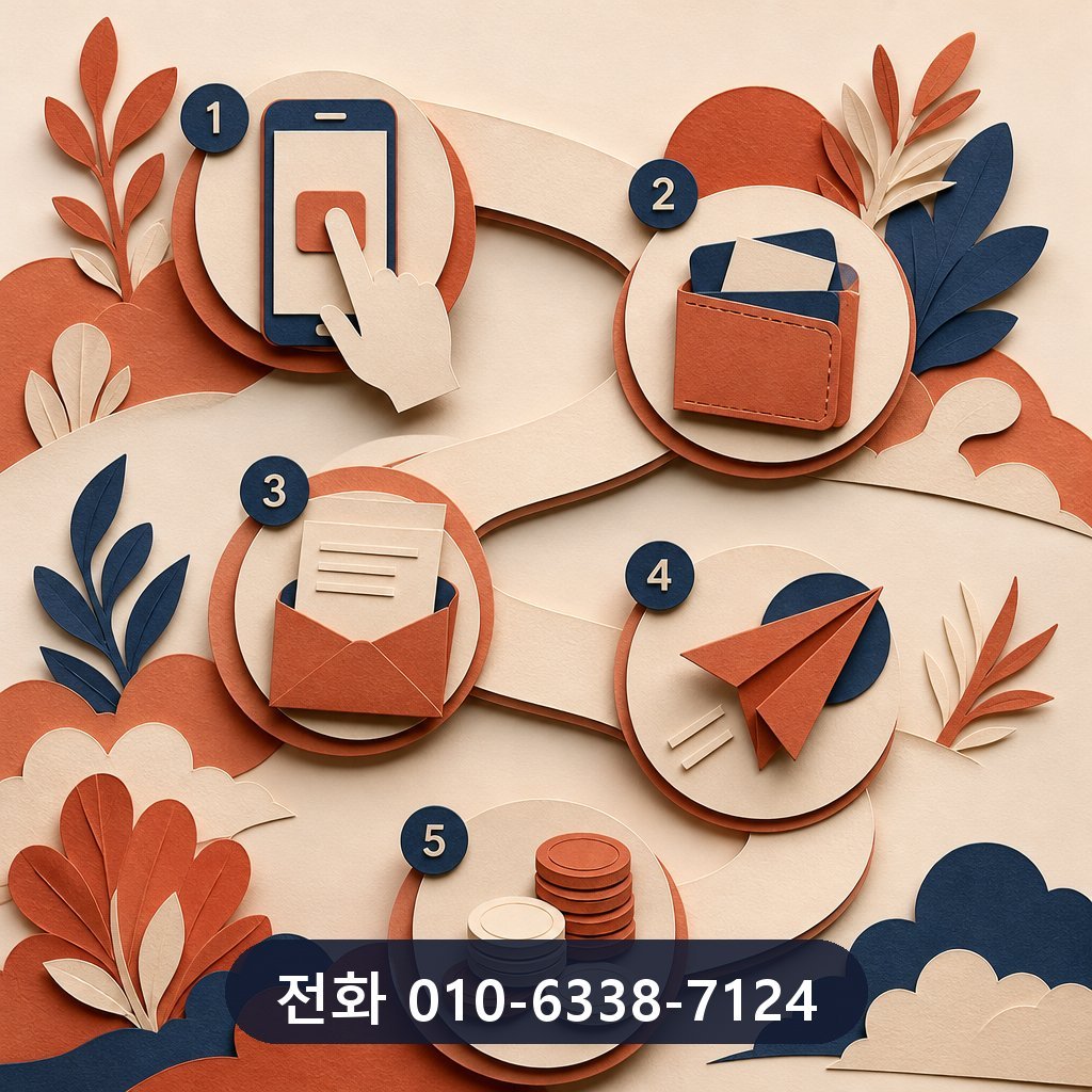 카드 현금화 업체 진행 절차 이미지